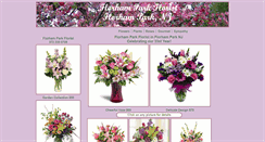Desktop Screenshot of florhamparkflorist.com